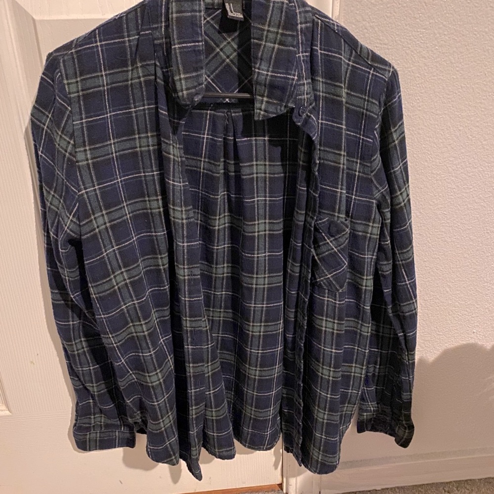 black and green flannel
